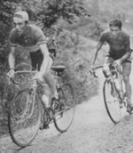 Charly Gaul pendant le Tour de France 1958